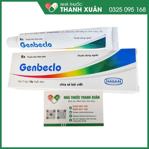 Genbeclo trị các bệnh ngoài da